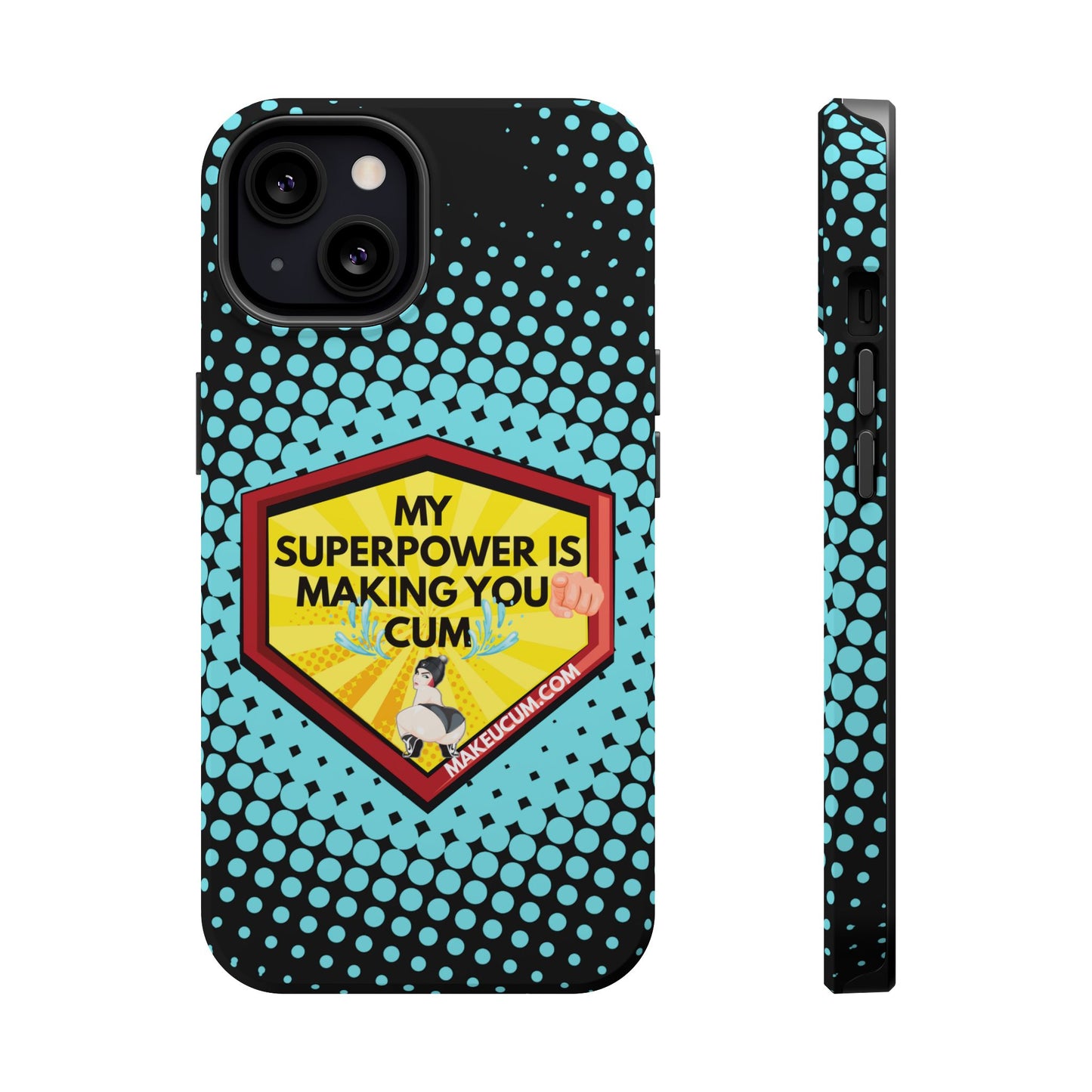 🔥 Spicy & Strong – Magnetic Superpower Adult-Themed Phone Case 💋📱