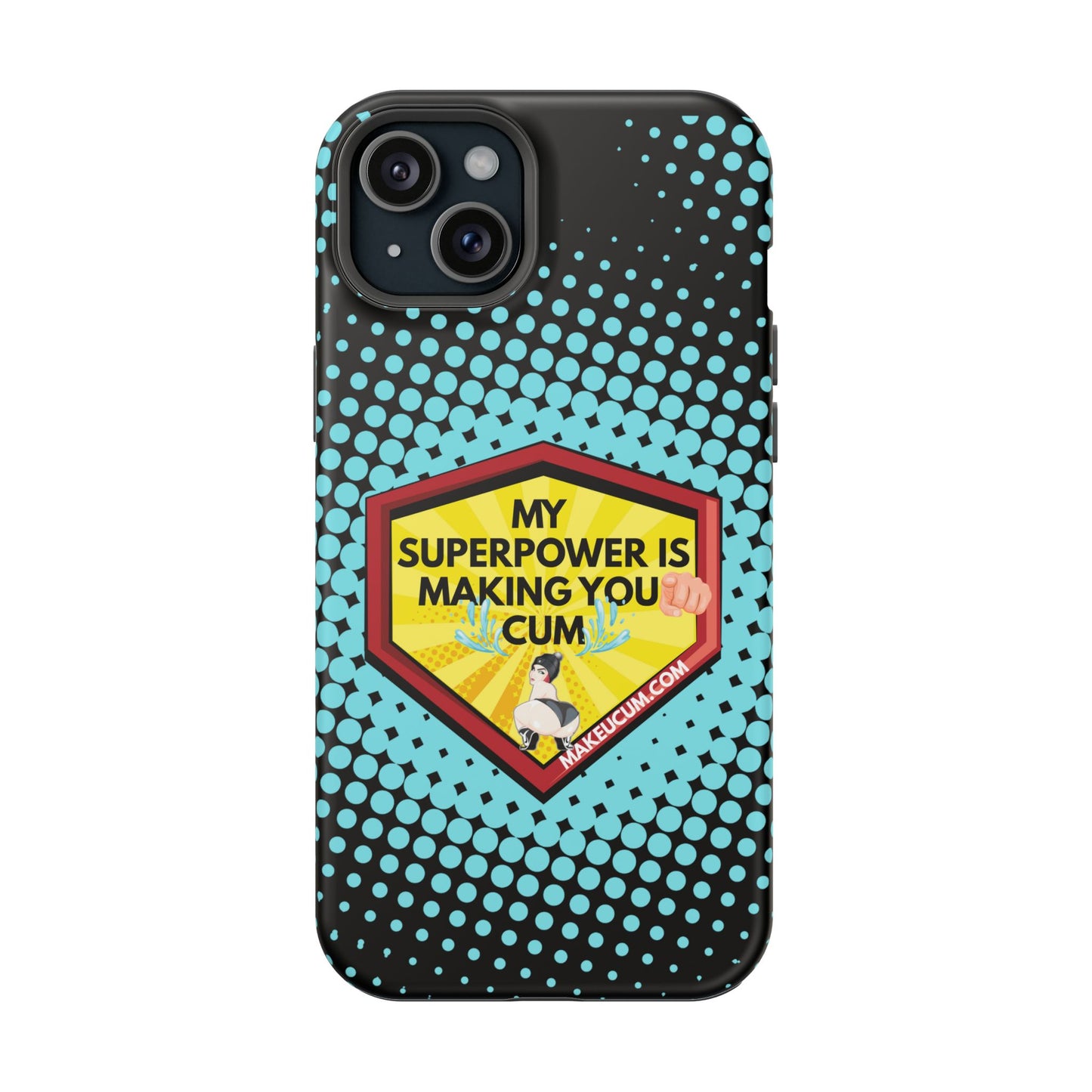 🔥 Spicy & Strong – Magnetic Superpower Adult-Themed Phone Case 💋📱