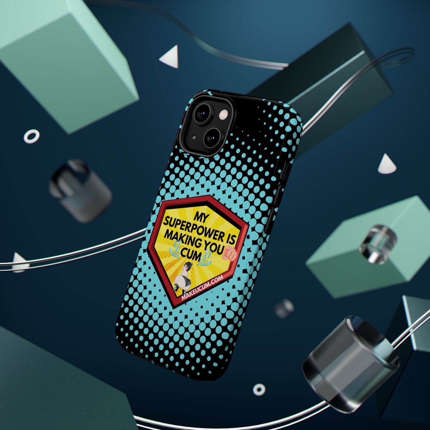 🔥 Spicy & Strong – Magnetic Superpower Adult-Themed Phone Case 💋📱