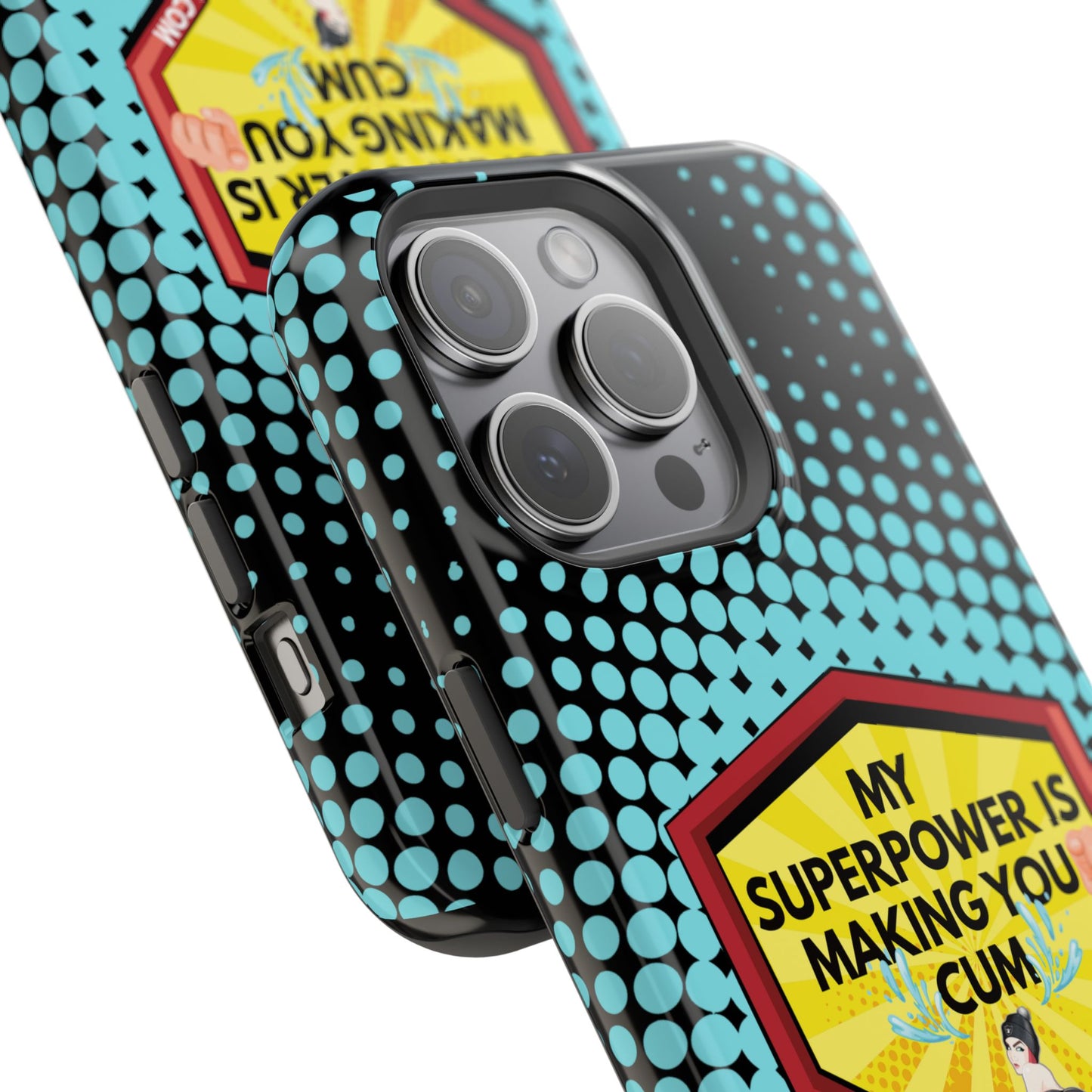 🔥 Spicy & Strong – Magnetic Superpower Adult-Themed Phone Case 💋📱