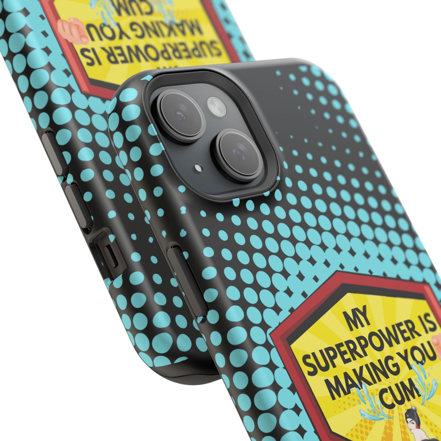 🔥 Spicy & Strong – Magnetic Superpower Adult-Themed Phone Case 💋📱