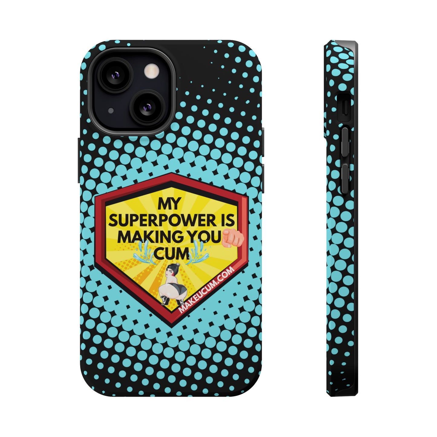 🔥 Spicy & Strong – Magnetic Superpower Adult-Themed Phone Case 💋📱