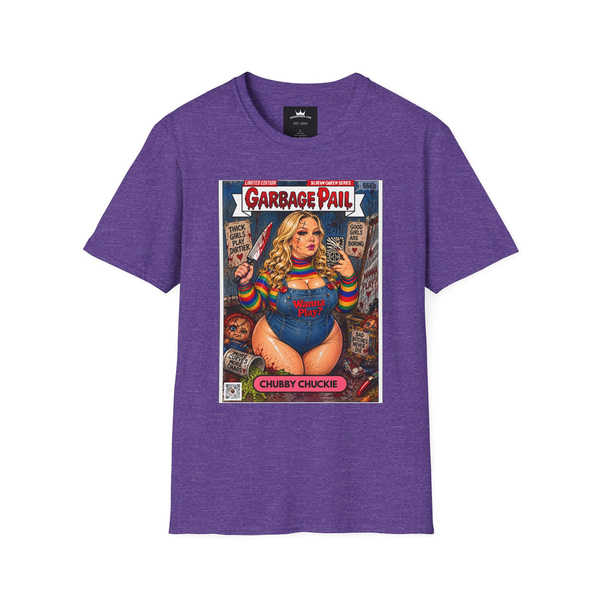 👑 Chubby Chuckie Slasher Garbage Pail Kollection Limited Edition Collector’s Cotton Unisex Graphic Tee