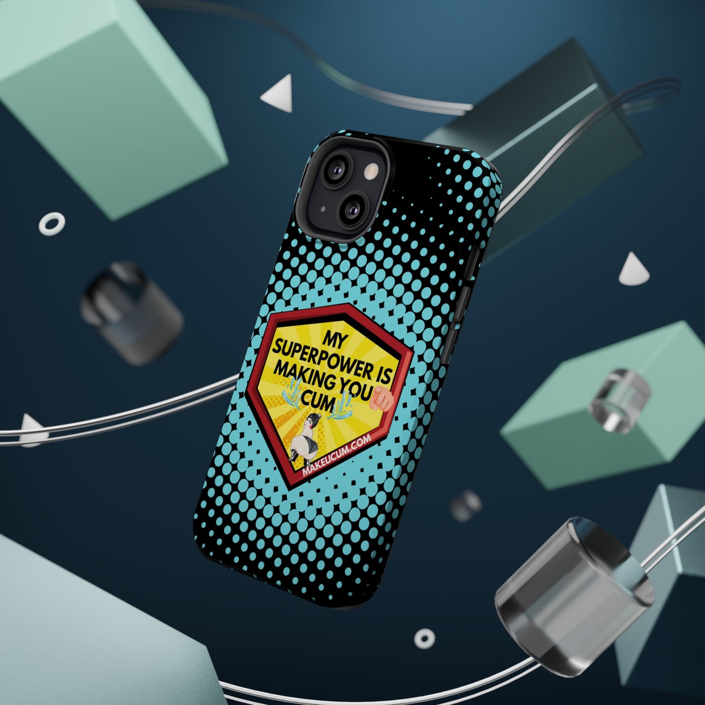 🔥 Spicy & Strong – Magnetic Superpower Adult-Themed Phone Case 💋📱
