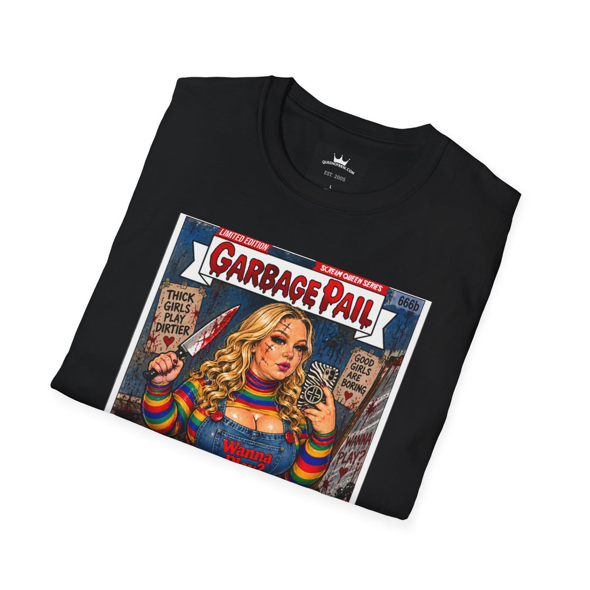 👑 Chubby Chuckie Slasher Garbage Pail Kollection Limited Edition Collector’s Cotton Unisex Graphic Tee