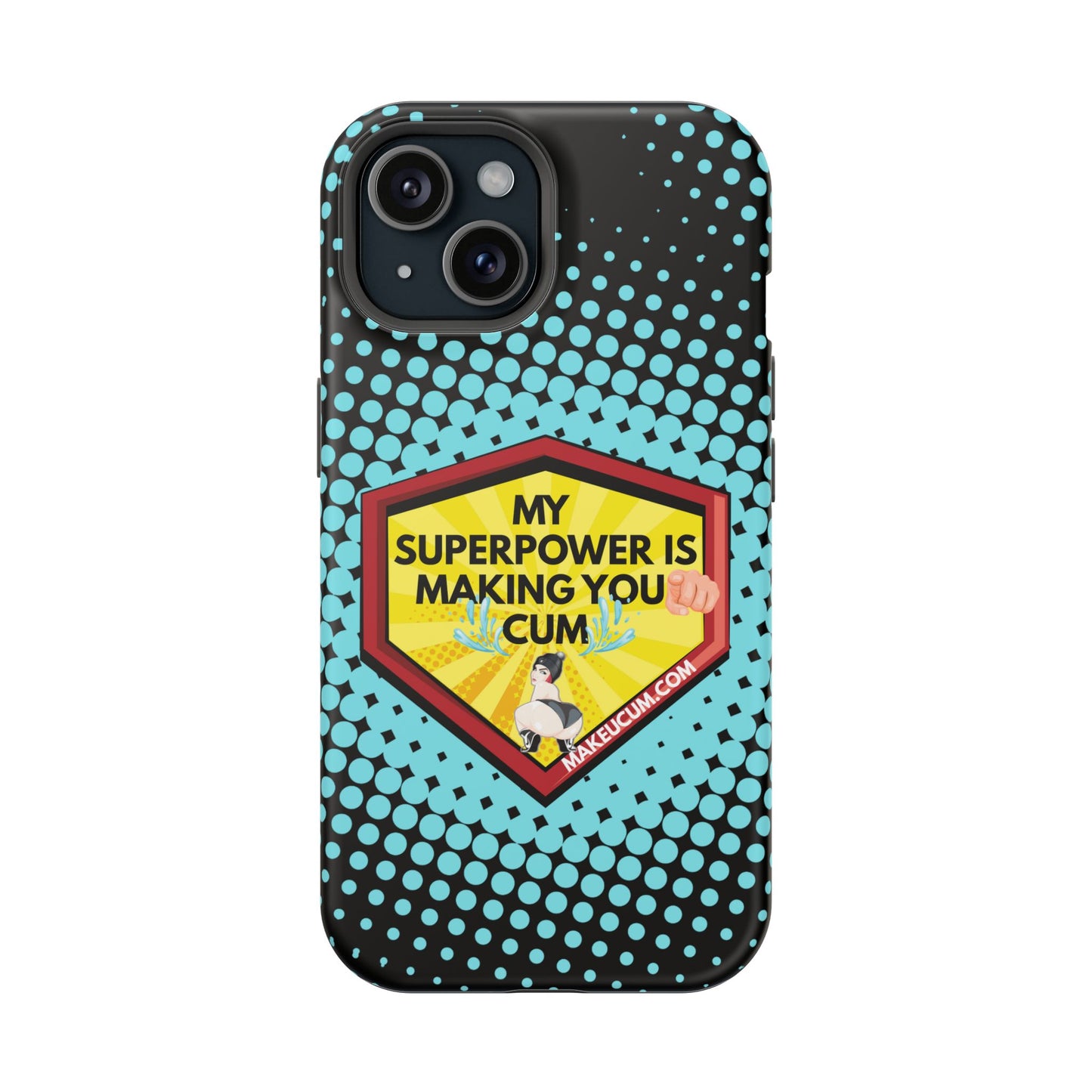 🔥 Spicy & Strong – Magnetic Superpower Adult-Themed Phone Case 💋📱