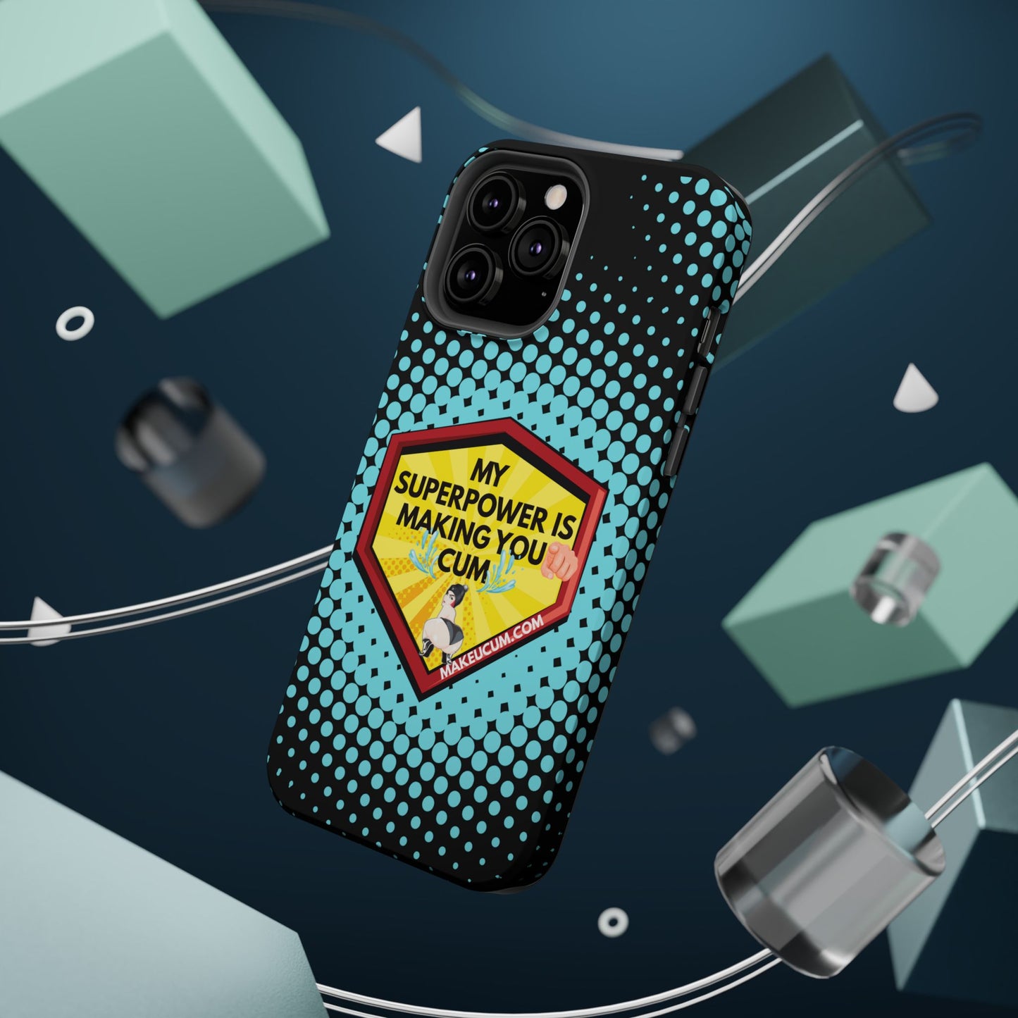 🔥 Spicy & Strong – Magnetic Superpower Adult-Themed Phone Case 💋📱