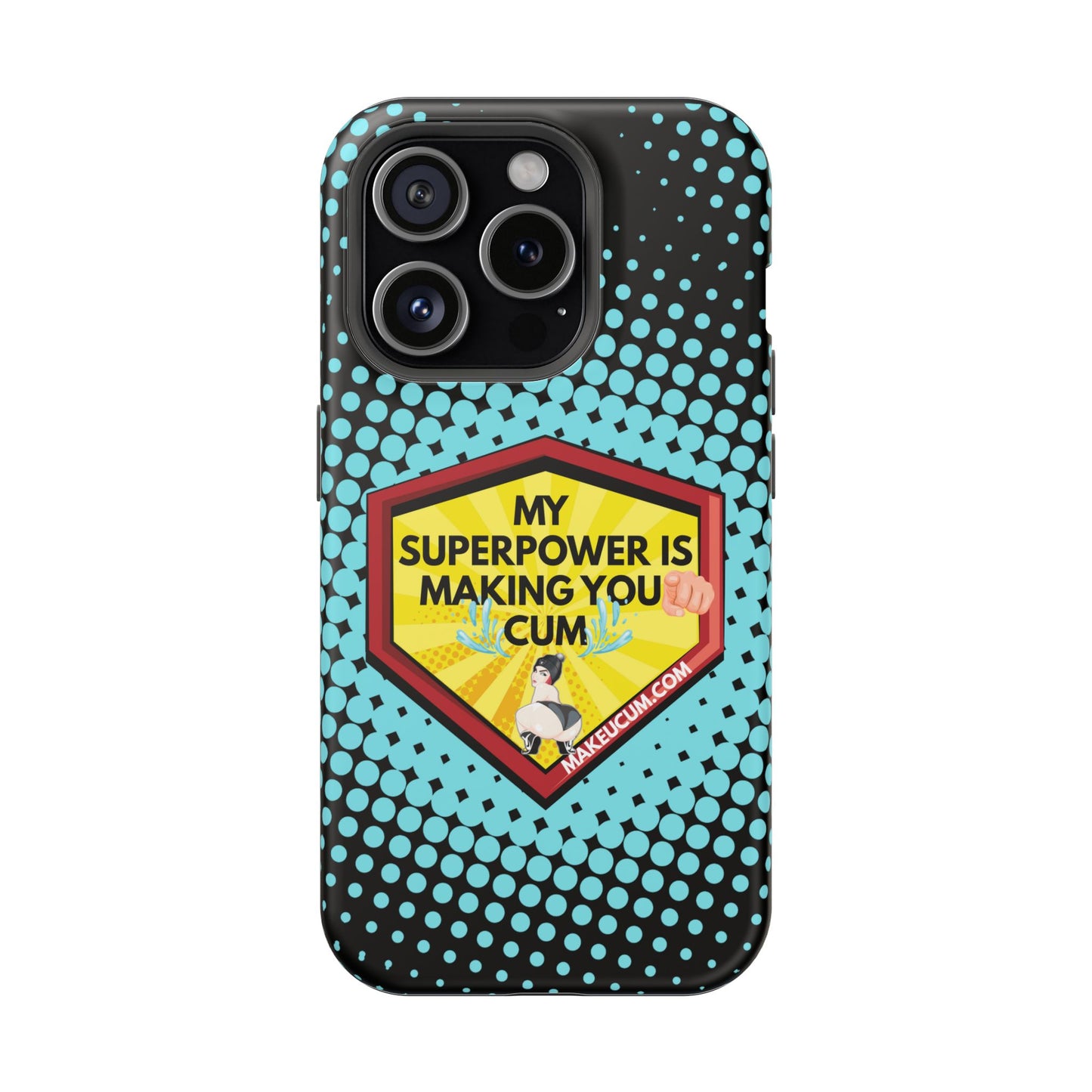 🔥 Spicy & Strong – Magnetic Superpower Adult-Themed Phone Case 💋📱