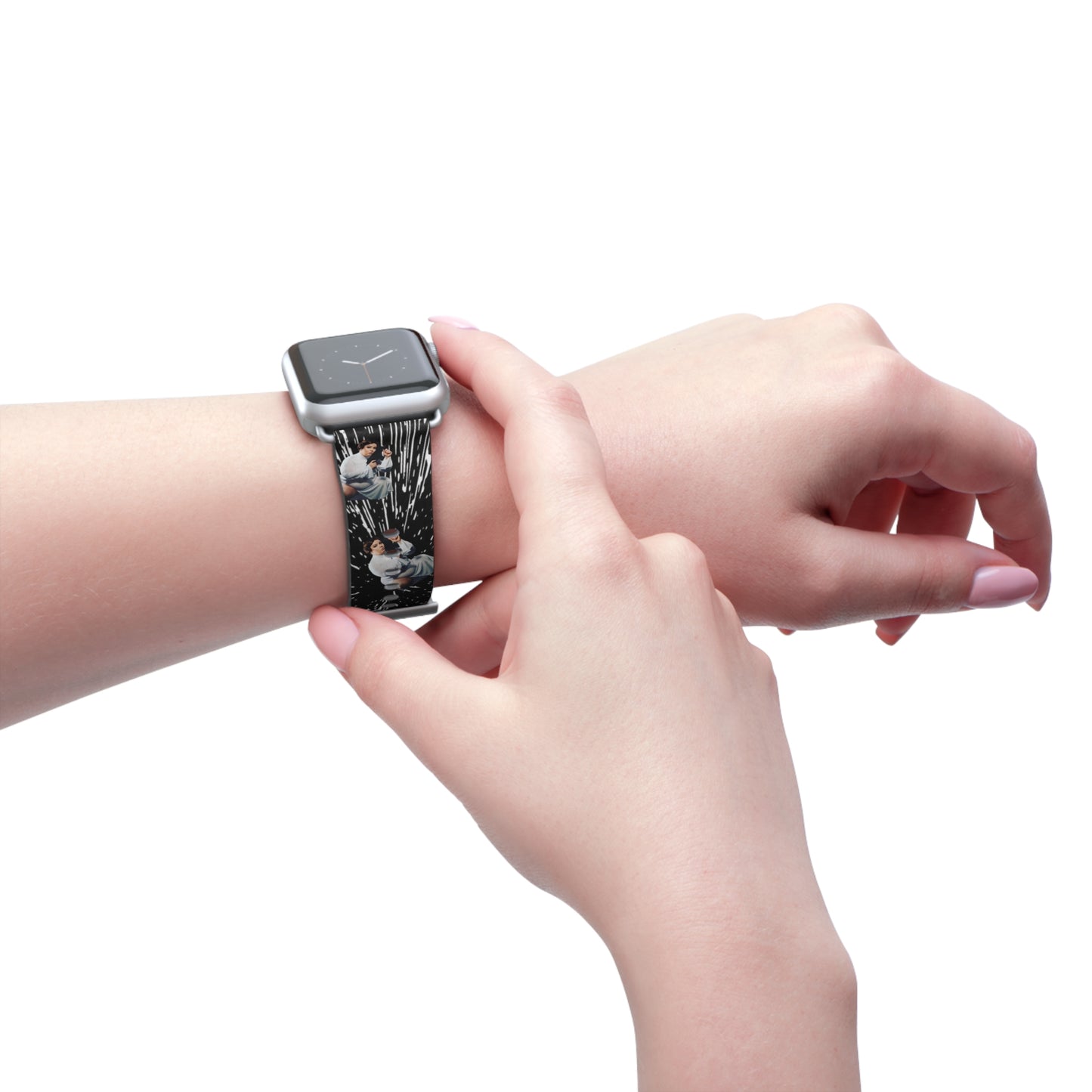Artistic Watch Band - Unique Floral Design for Stylish Accessories