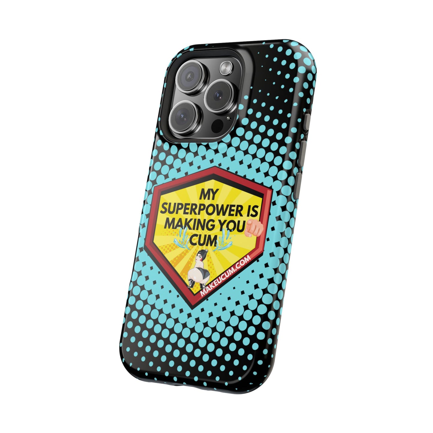 🔥 Spicy & Strong – Magnetic Superpower Adult-Themed Phone Case 💋📱