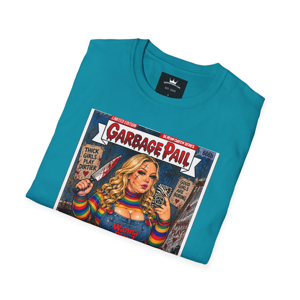 👑 Chubby Chuckie Slasher Garbage Pail Kollection Limited Edition Collector’s Cotton Unisex Graphic Tee