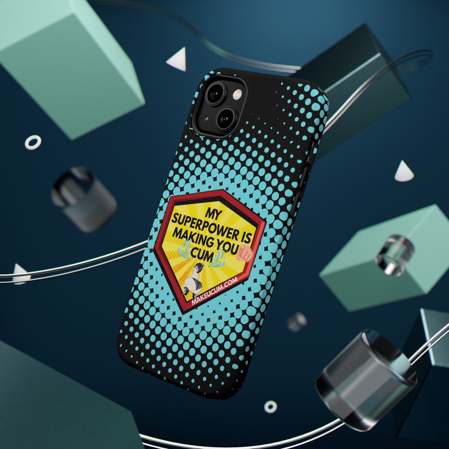 🔥 Spicy & Strong – Magnetic Superpower Adult-Themed Phone Case 💋📱
