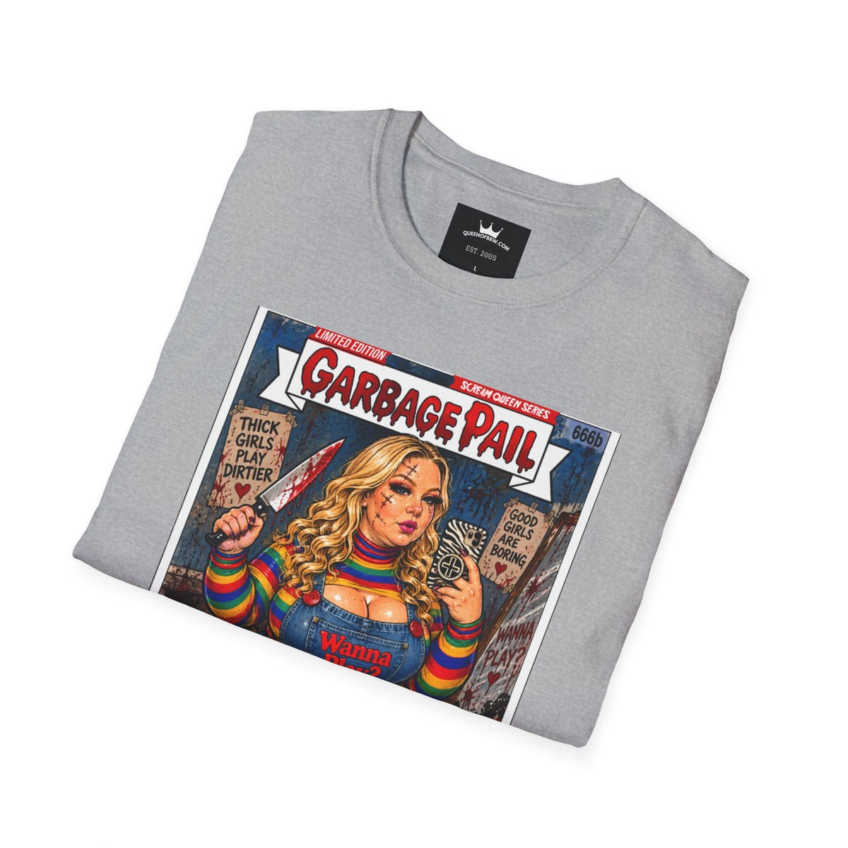 👑 Chubby Chuckie Slasher Garbage Pail Kollection Limited Edition Collector’s Cotton Unisex Graphic Tee