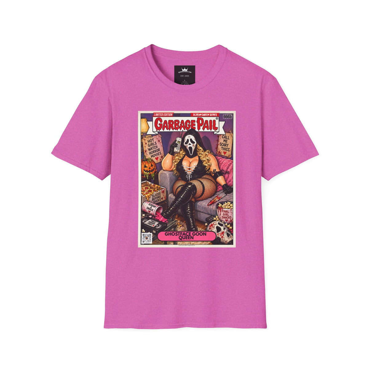 😱 Ghostface Goon Queen Scream Queen Slasher Series Garbage Pail Kollection Limited Edition Collector’s Cotton Graphic Unisex Tee