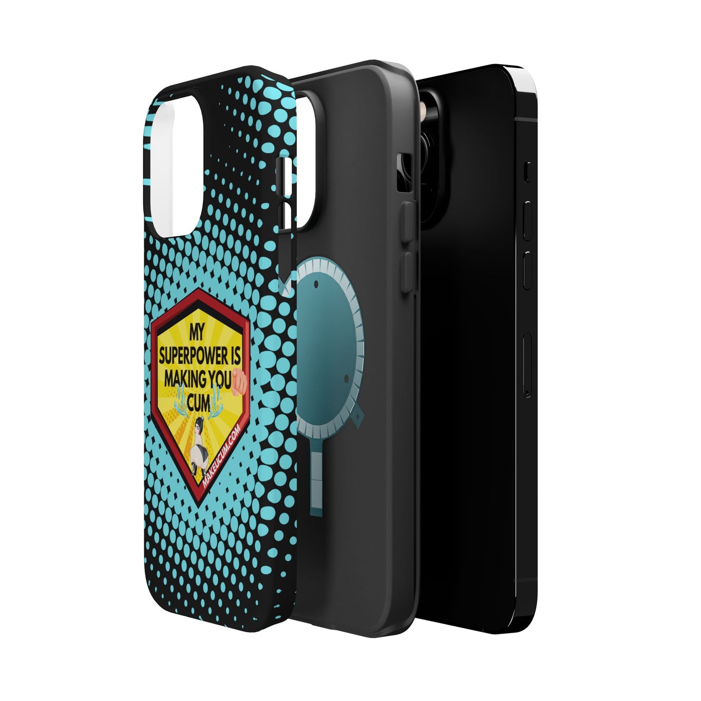 🔥 Spicy & Strong – Magnetic Superpower Adult-Themed Phone Case 💋📱