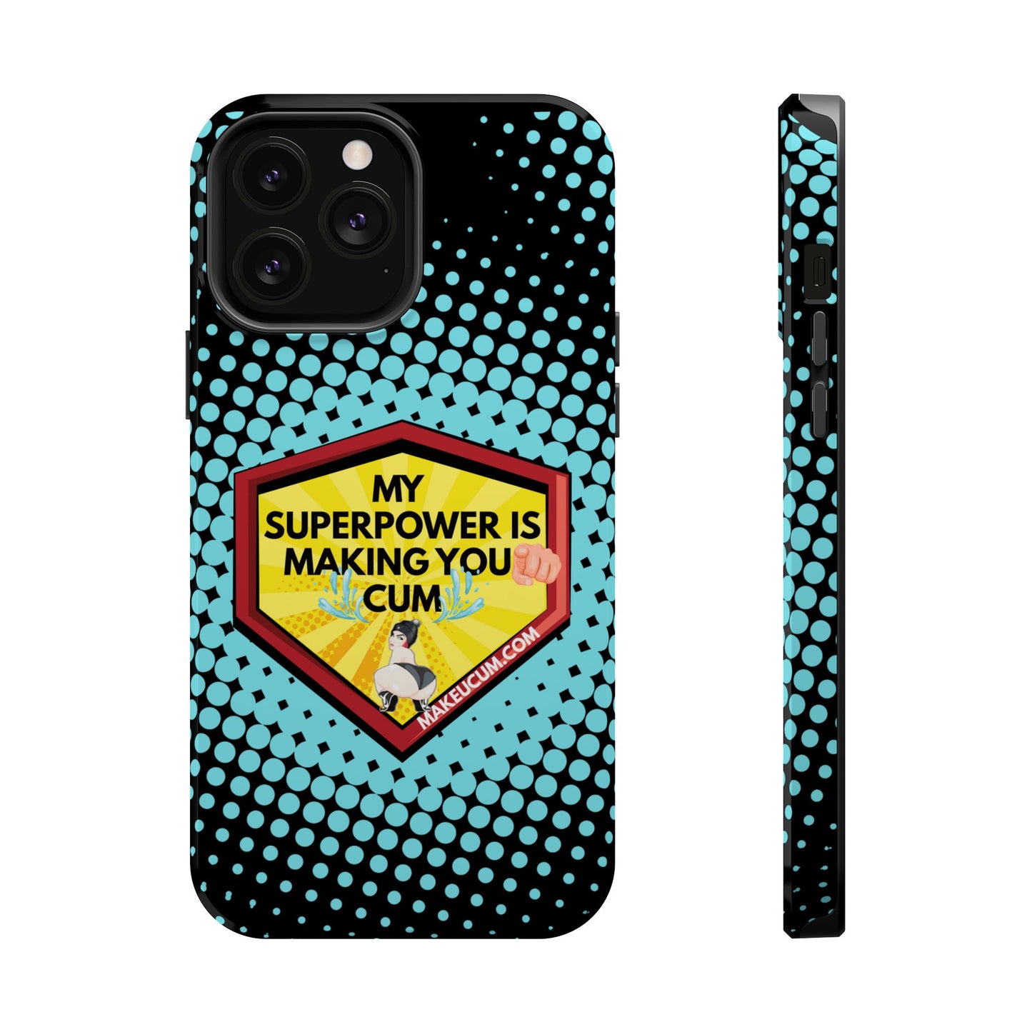 🔥 Spicy & Strong – Magnetic Superpower Adult-Themed Phone Case 💋📱