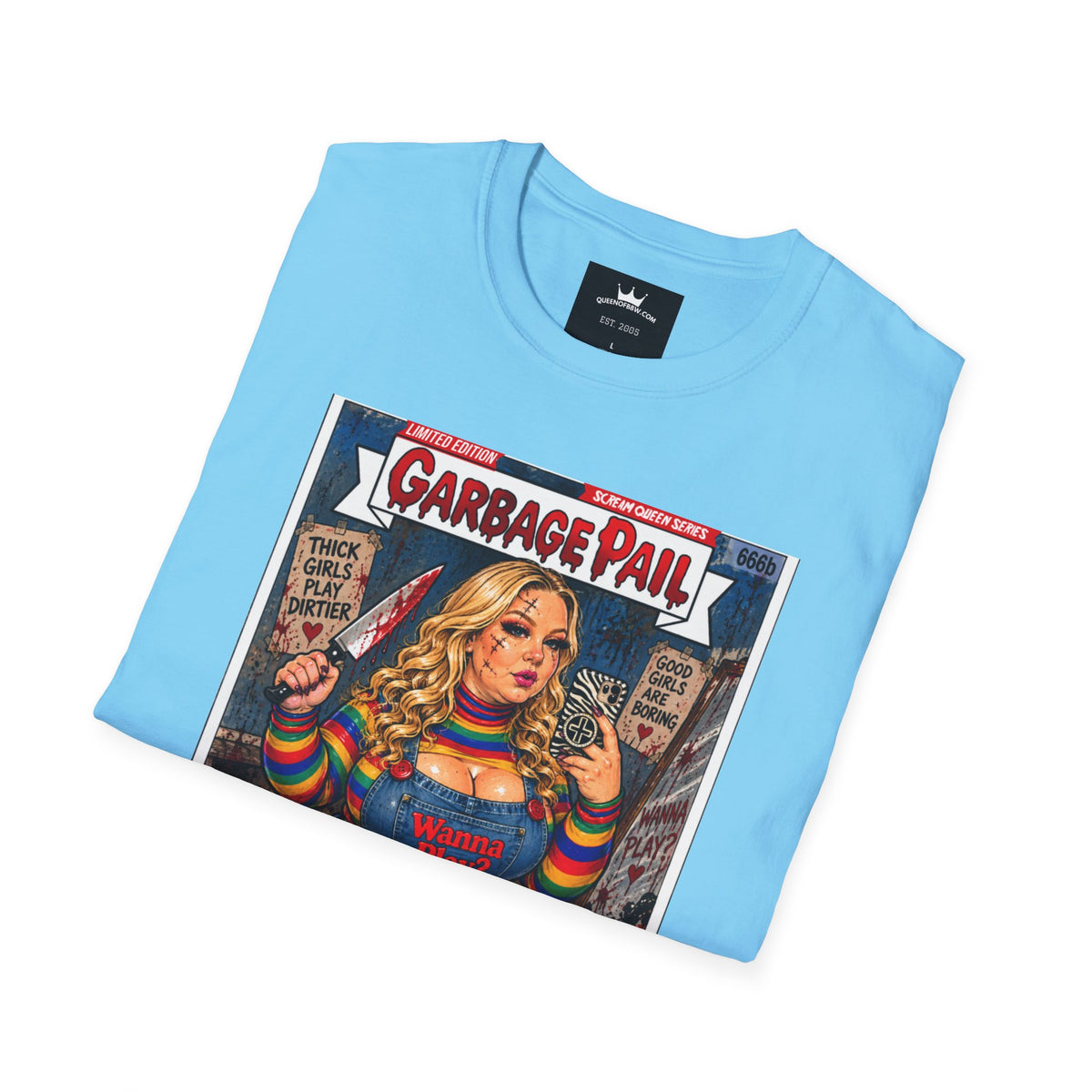 👑 Chubby Chuckie Slasher Garbage Pail Kollection Limited Edition Collector’s Cotton Unisex Graphic Tee