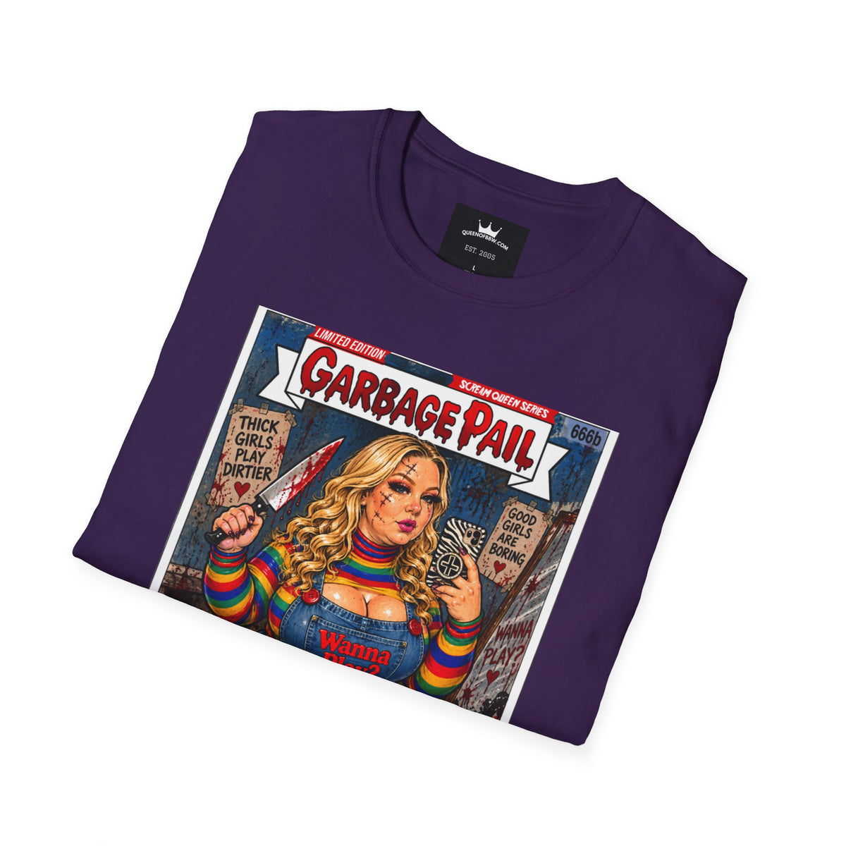 👑 Chubby Chuckie Slasher Garbage Pail Kollection Limited Edition Collector’s Cotton Unisex Graphic Tee