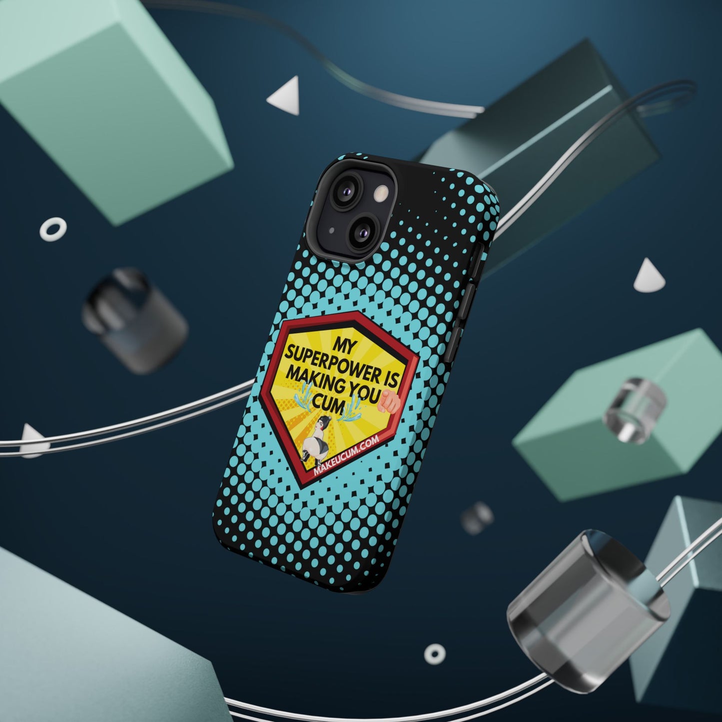 🔥 Spicy & Strong – Magnetic Superpower Adult-Themed Phone Case 💋📱