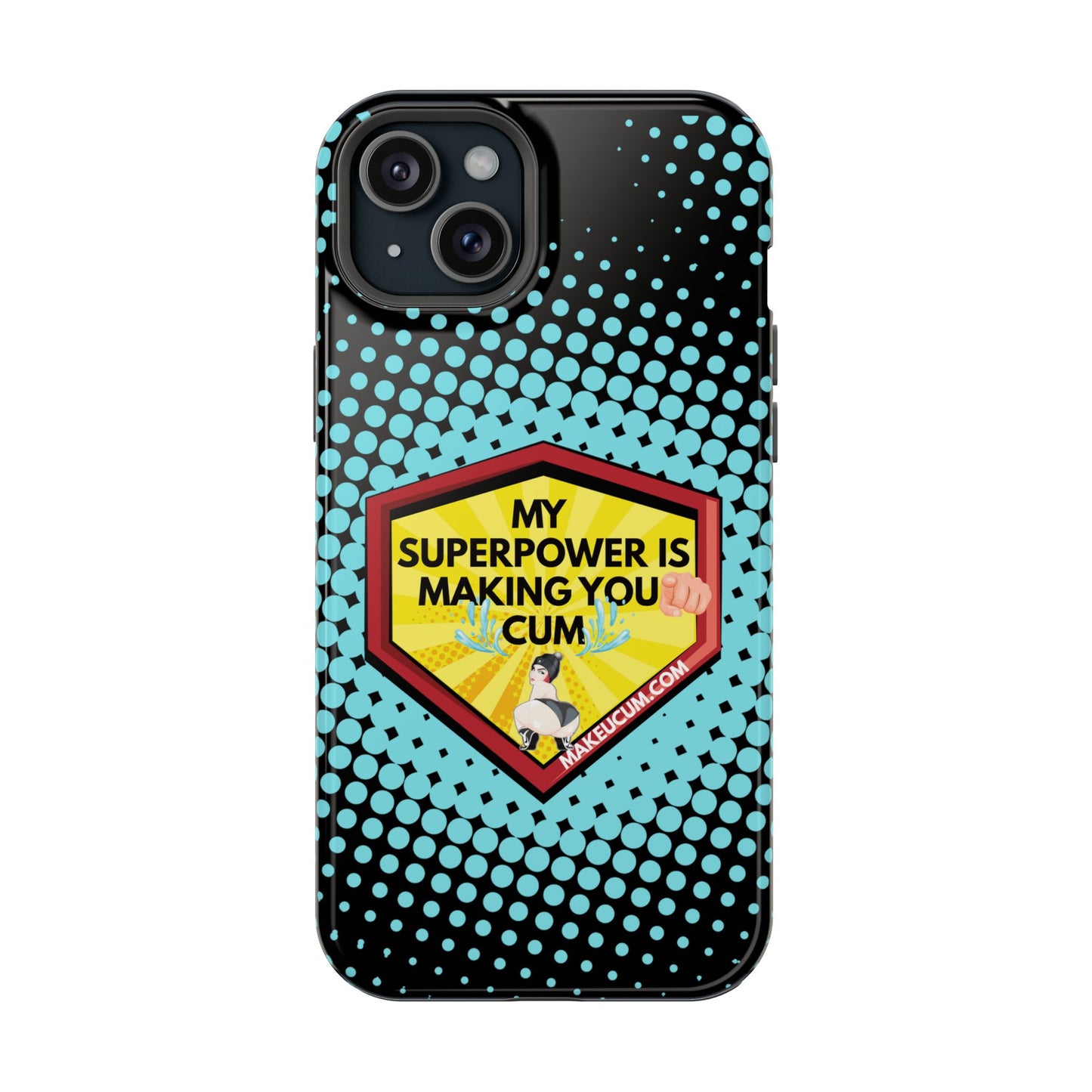 🔥 Spicy & Strong – Magnetic Superpower Adult-Themed Phone Case 💋📱