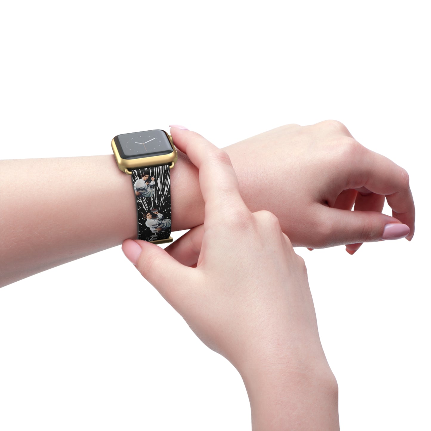 Artistic Watch Band - Unique Floral Design for Stylish Accessories
