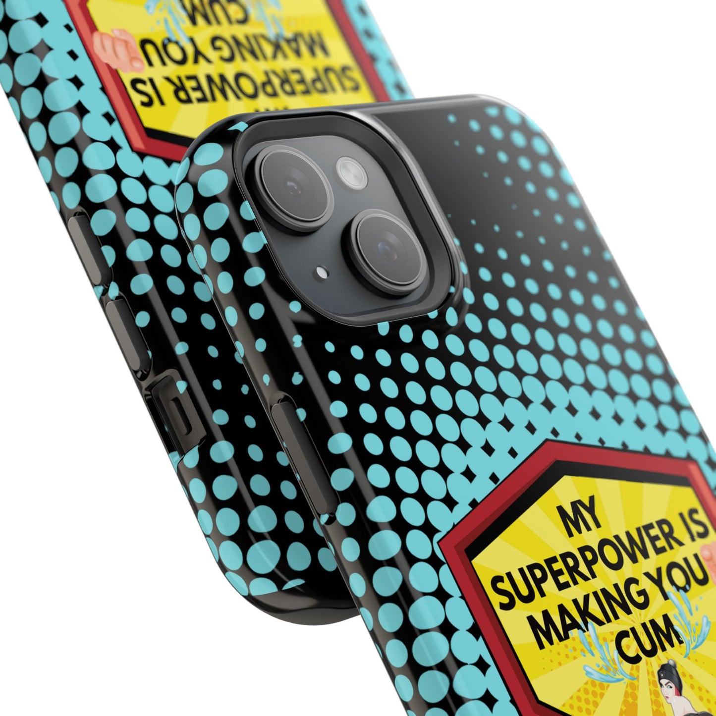 🔥 Spicy & Strong – Magnetic Superpower Adult-Themed Phone Case 💋📱