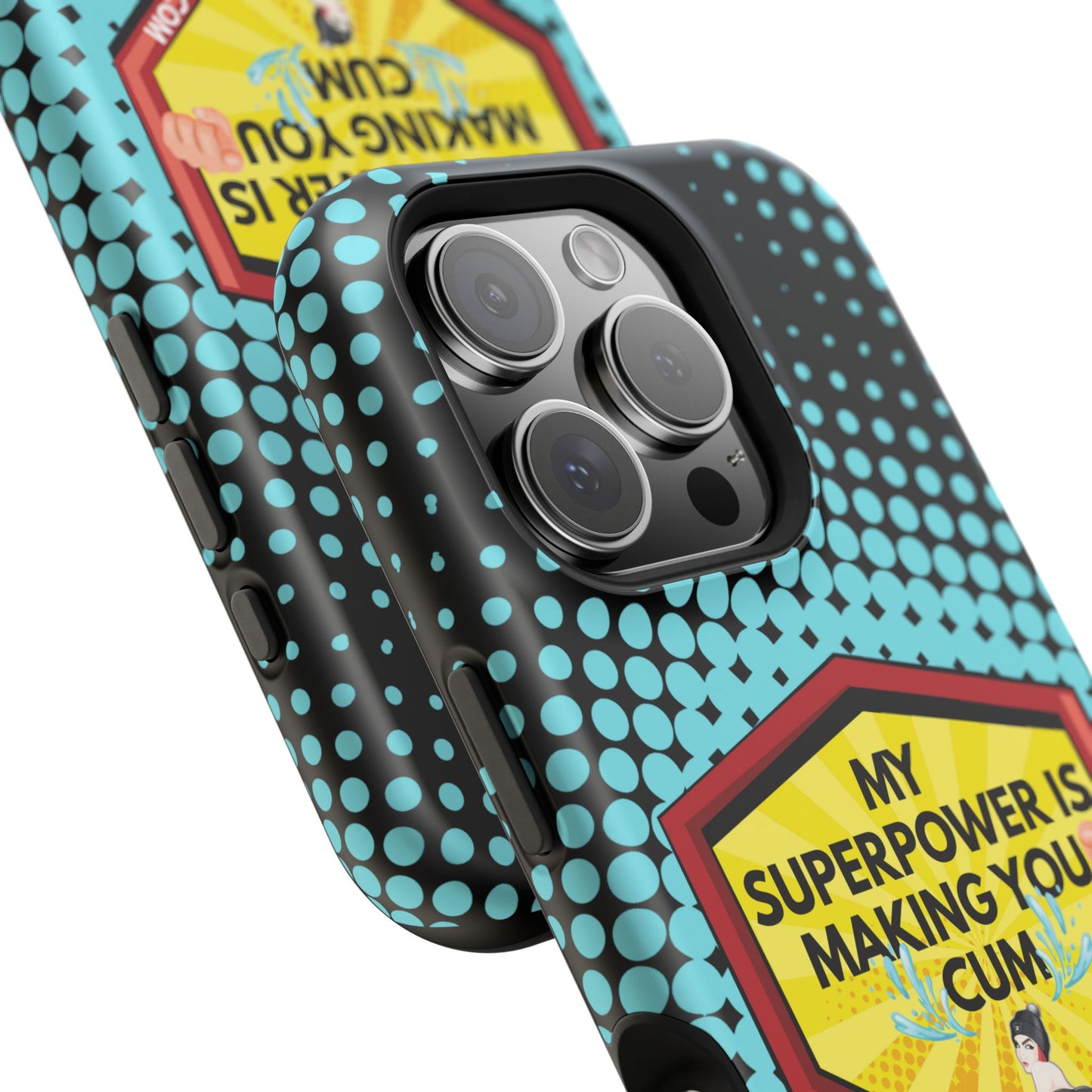 🔥 Spicy & Strong – Magnetic Superpower Adult-Themed Phone Case 💋📱